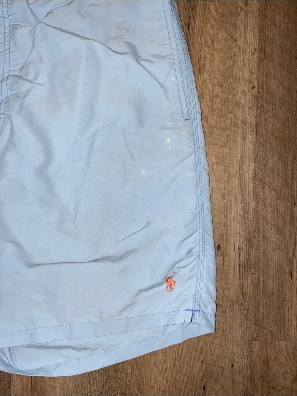 Polo Ralph Lauren Light Blue Swim Shorts with Coral Pony